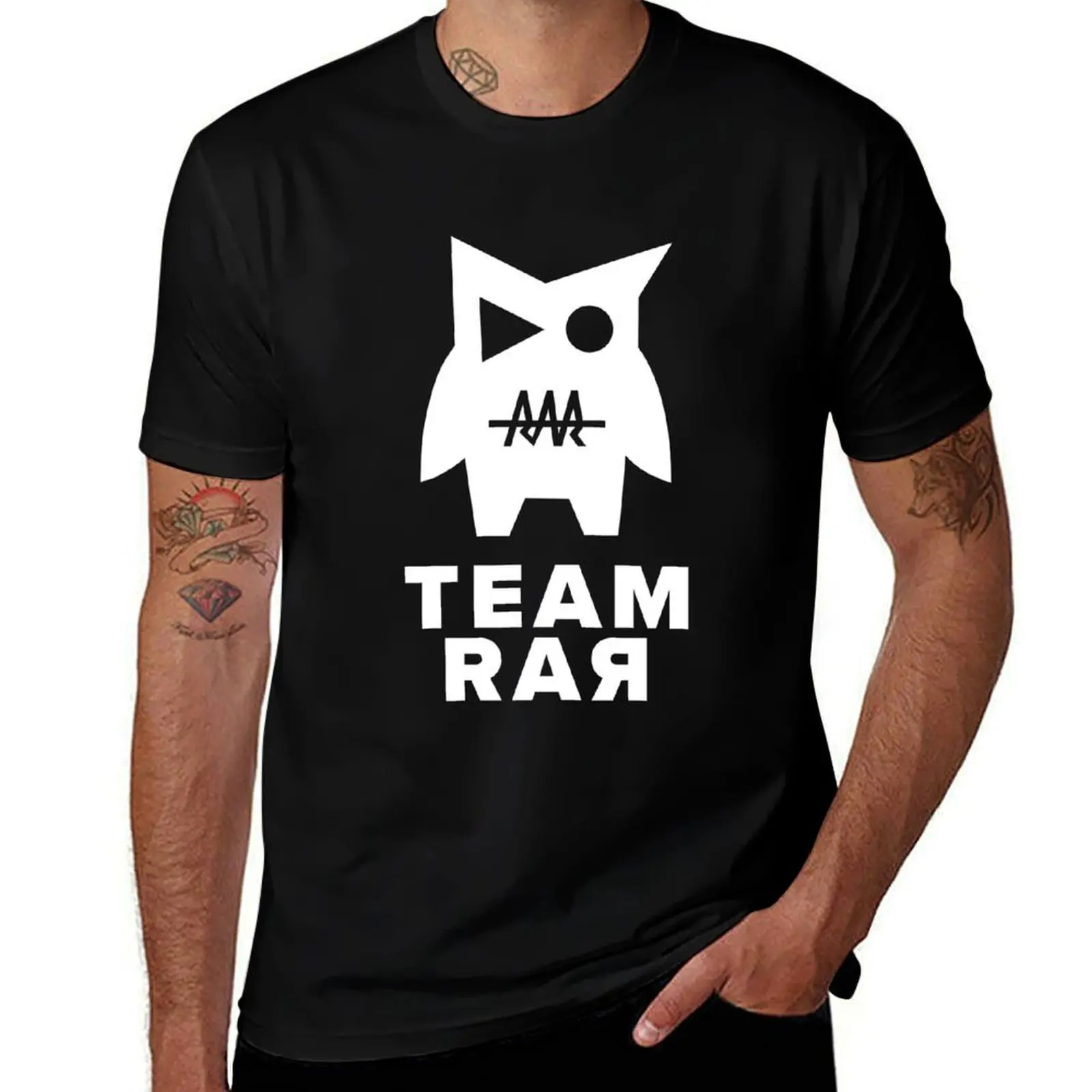 Team Rar Merch Team Rar V0 Crew T-Shirt sports fans man clothes anime clothes Men's clothing