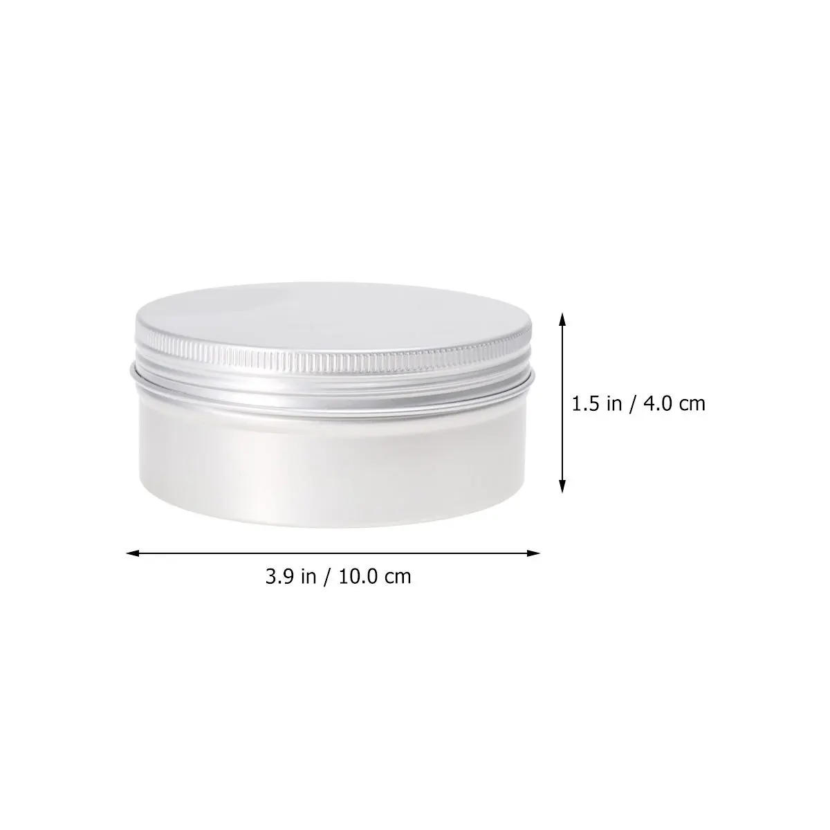 10pcs Aluminum Screw-Top Tin Containers Reusable Empty Cans For Oil Wax Balm Lotion Jars Storage Pots