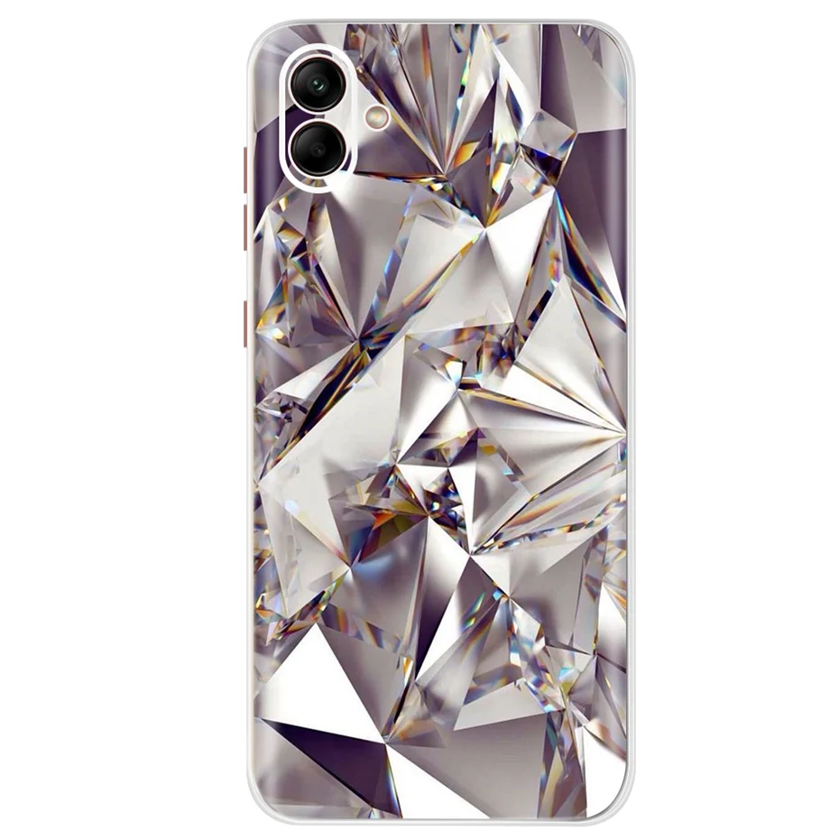 For Samsung Galaxy A04 Case Fashion Flower Cat Soft Silicone TPU Back Cover For Samsung A04s Phone Case GalaxyA04 A 04s Fundas