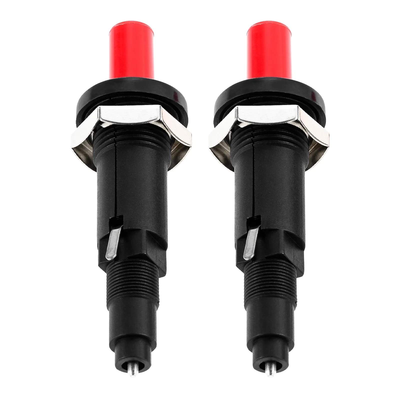 2pcs Igniter Push Button Piezo  Two Exits Pressing Sparking for Gas Grill/Range/Heater/Stove Sparker Generator Ceramic  Lighter