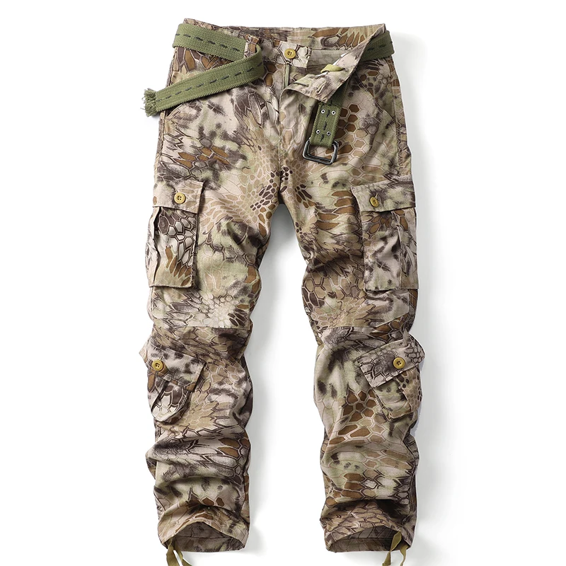 AKARMY Men's camouflage workwearpants with multiple pockets and antiscratch features are suitable for outdoortravel (no belt)