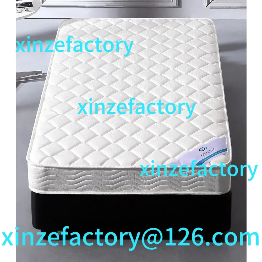 

Customizable 6 inch Twin Bed - Hybrid Euro Top Comfort Sleep - Eco-Friendly, Breathable Innerspring Twin Size Mattress