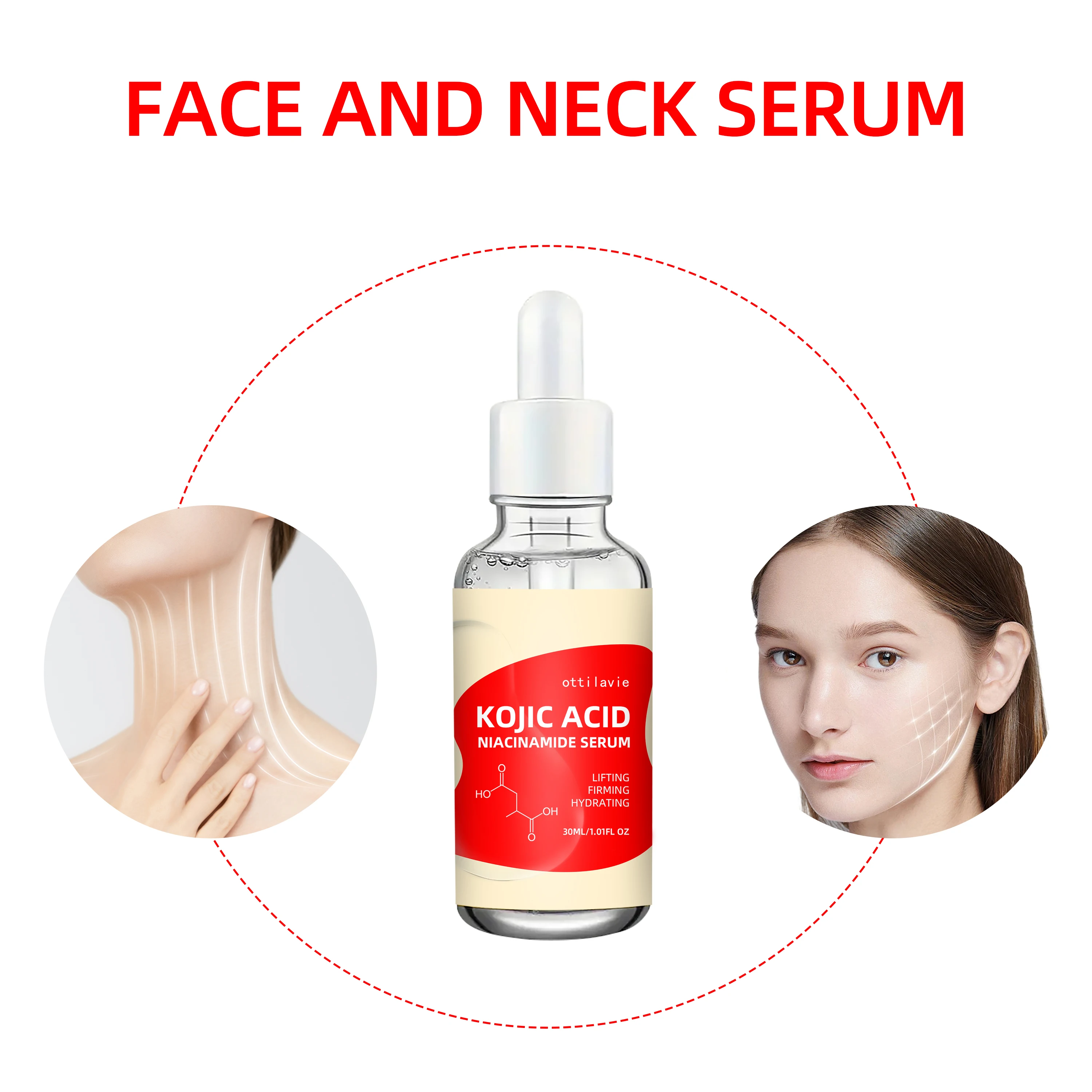 Ottilavie Kojic Acid & Niacina - Niacinamide Brightening Serum ulasan dan harga