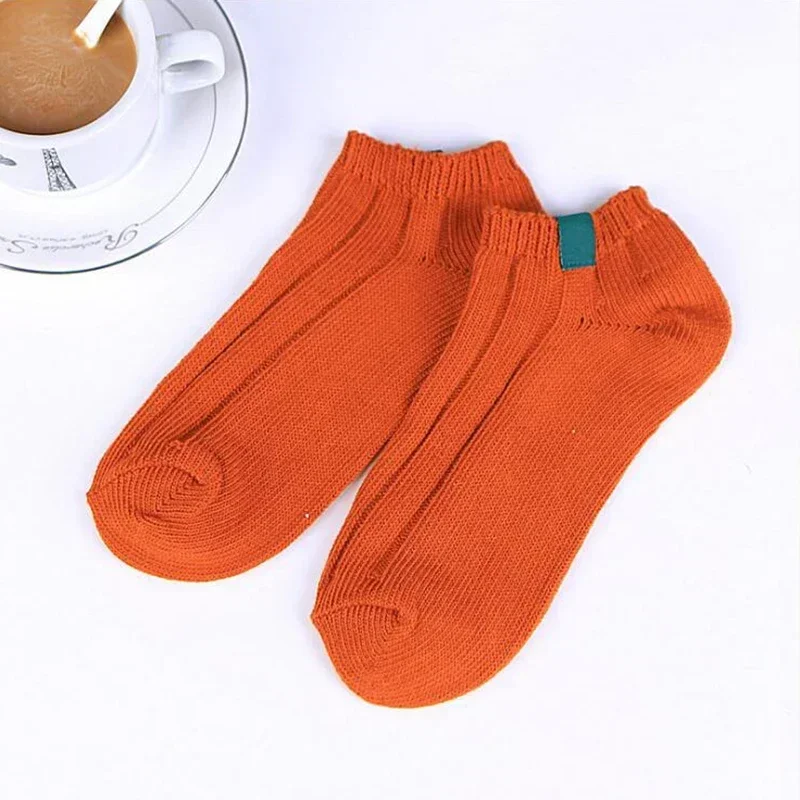 

Women's Socks for Woman Winter Autumn Low Cut Kawaii Cotton Black Red Khaki Feminino Girls Cute Sock KDT127