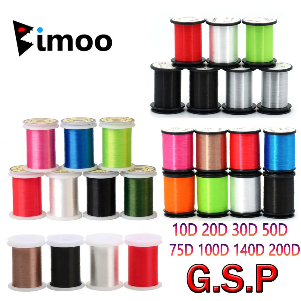 

Полиэтиленовая нить для вязания мушек Bimoo 50D 75D 140D 200D GSP, высокопрочная вязальная нить для большой соленой воды, щуки, лосося
