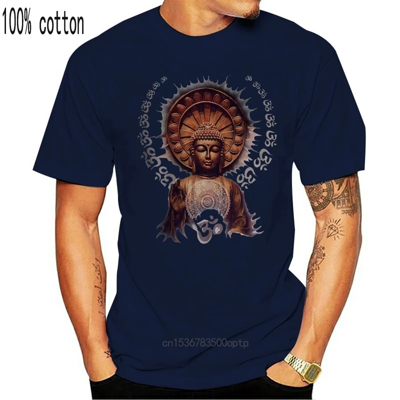 Mens Om Aum Yogatraining Buddha Chakra Meditation India Zen Hobo Boho - Peace T shirt C1 - 7 Short Sleeve Funny Design