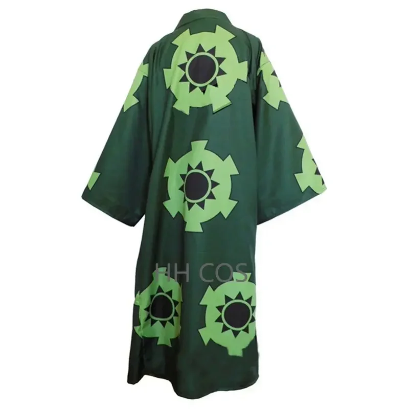 Costume de Cosplay Anime Roronoa Zoro, Robe Kimono Pays Wano Kuni, Tenues Complètes Imbibées, Carnaval d'Halloween