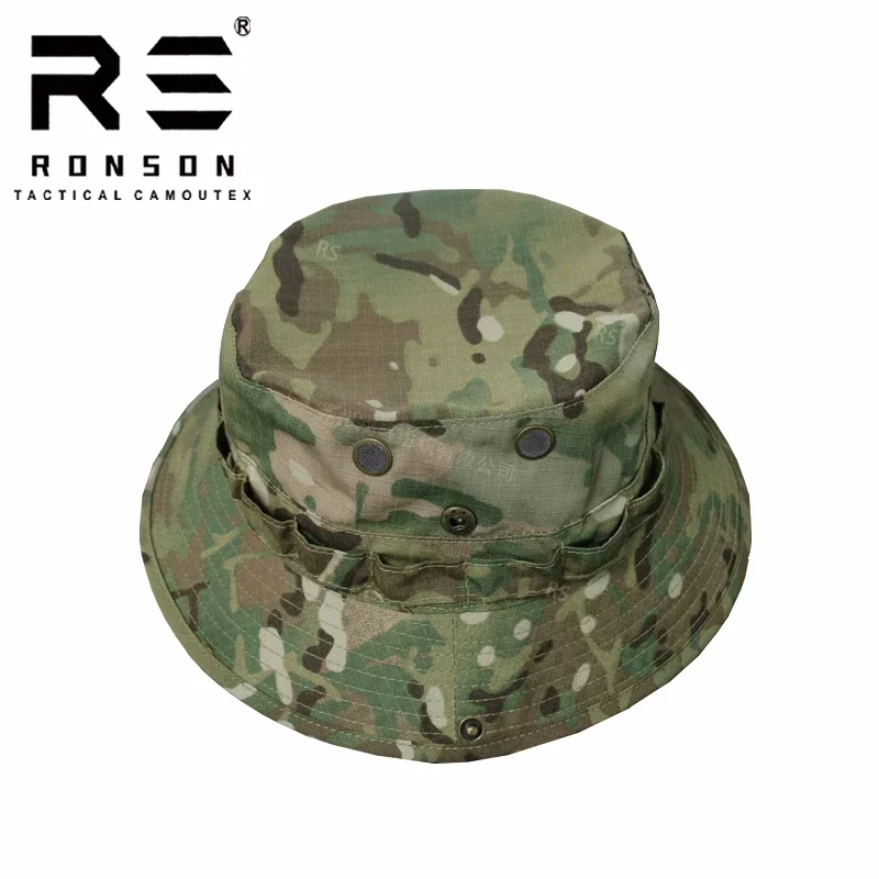 Snow Camouflage, Rhodesian Camouflage, Big Five Leaf Tactical Camouflage Hat Summer Outdoor Camping Sun Protection Bennie Hat