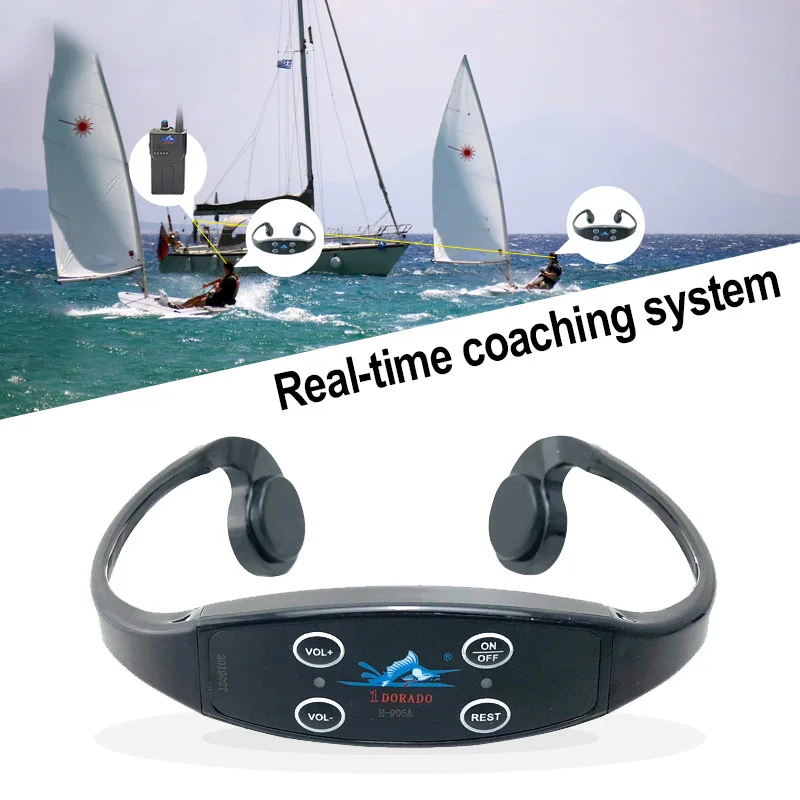 Open Water Sports Sailing Live Teaching10 H906A Headsets 1 Transmitter Swimming Training Walkie Talkie Headset