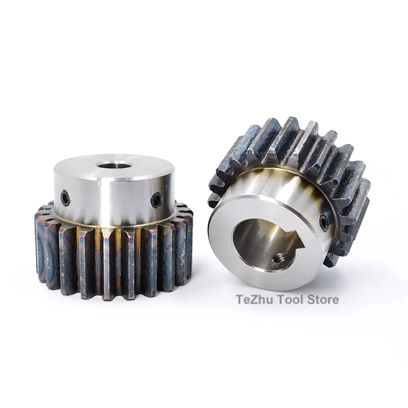 1Pcs 2Module 12 Teeth - 40 Teeth Motor Pinion Step Convex Gear 45# Steel Spur Gear Metal Transmission Gear
