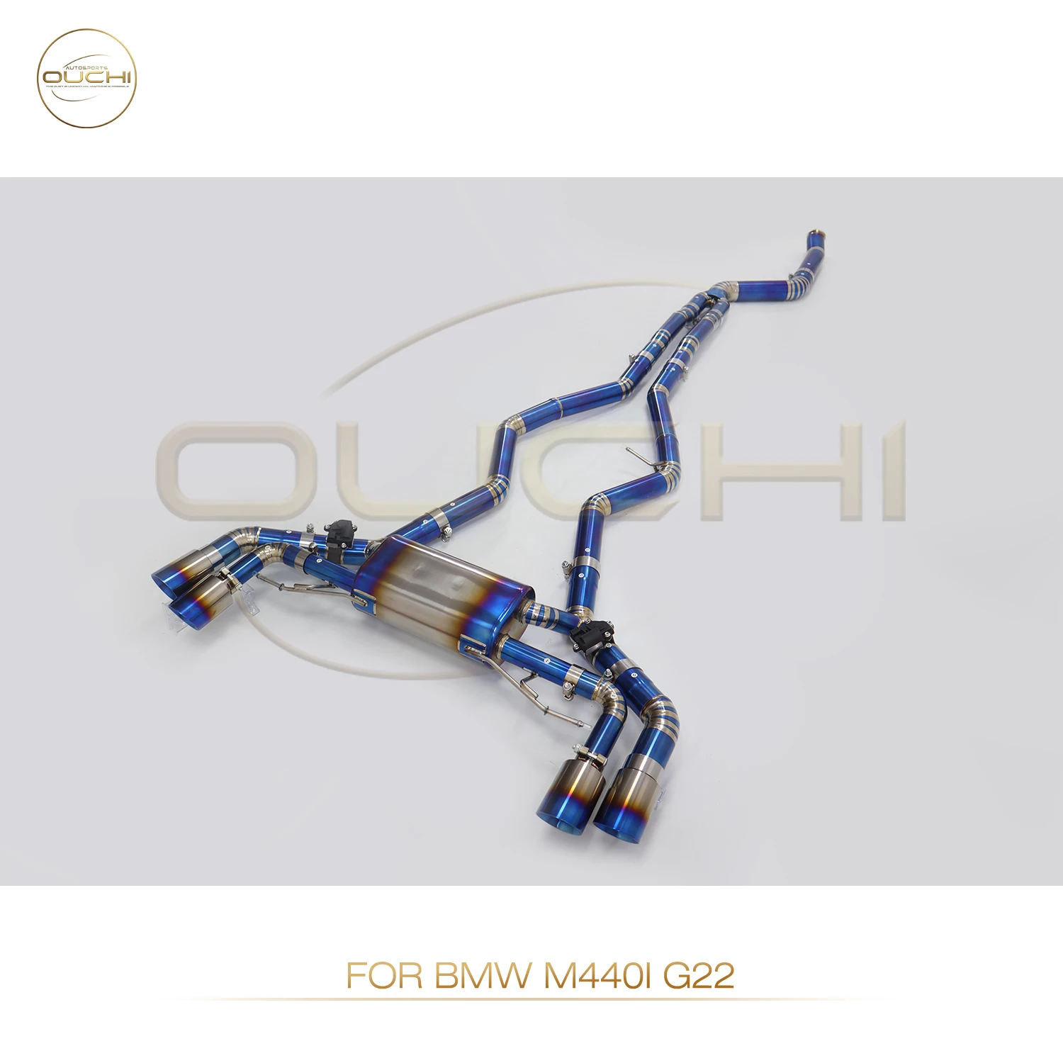 OUCHI Titanium Exhaust System Performance Catback for BMW M340i M440i G20 G22 3.0T B58 Engine Muffler With Valve