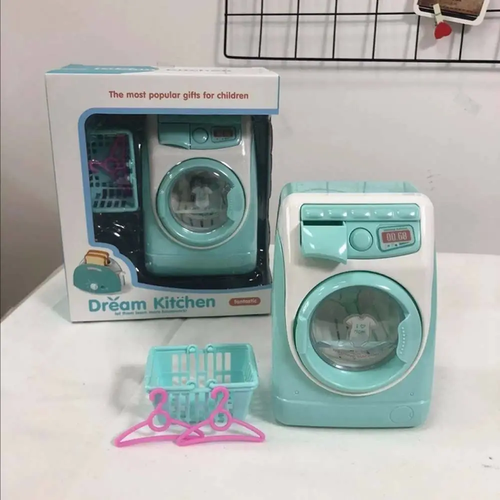 Mini machine à laver électrique, nettoyeur de brosses de maquillage, jouets de simulation de meubles, jouet d'eau de remplissage, appareils électroménagers