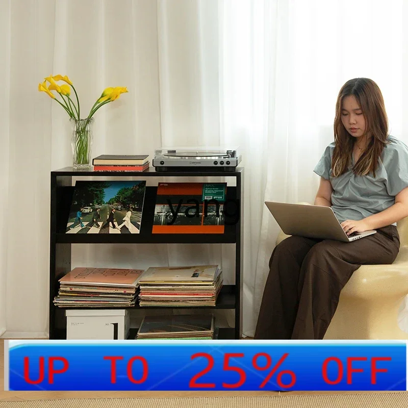 

LTT retro solid wood bookshelf floor-to-ceiling low bookcase living room storage display cabinet combination