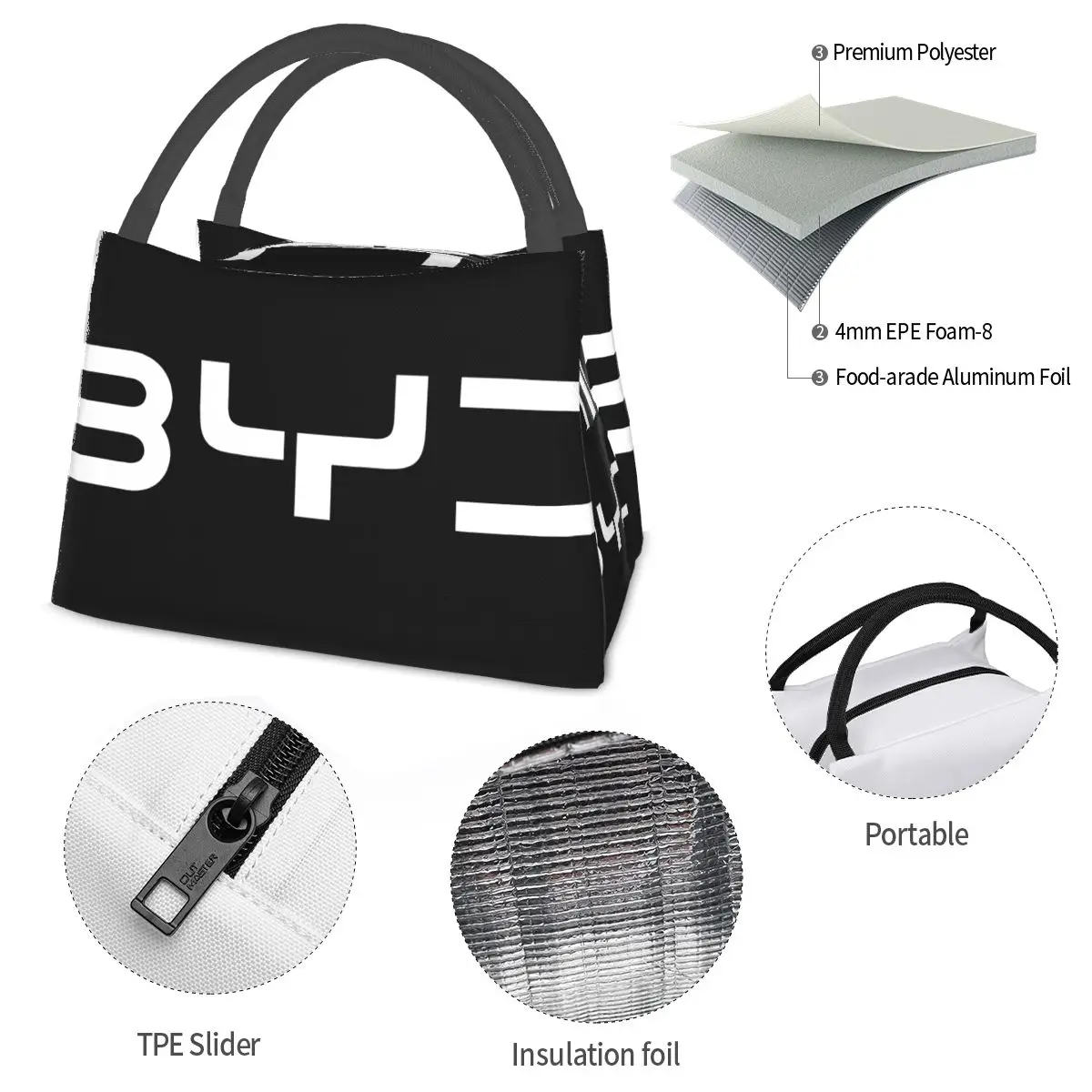 New BYD Portable insulation bag for Cooler Food Office Pinic Container