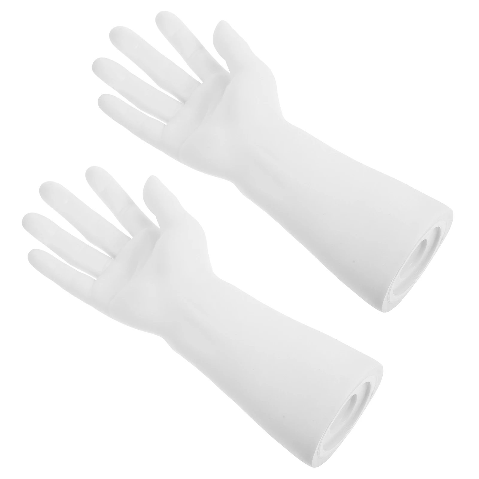 

2PCS Mannequin Plastic Jewelry Display Stands Lightweight Exhibition Hand Model Ring Mannequin Hands Holder Stand
