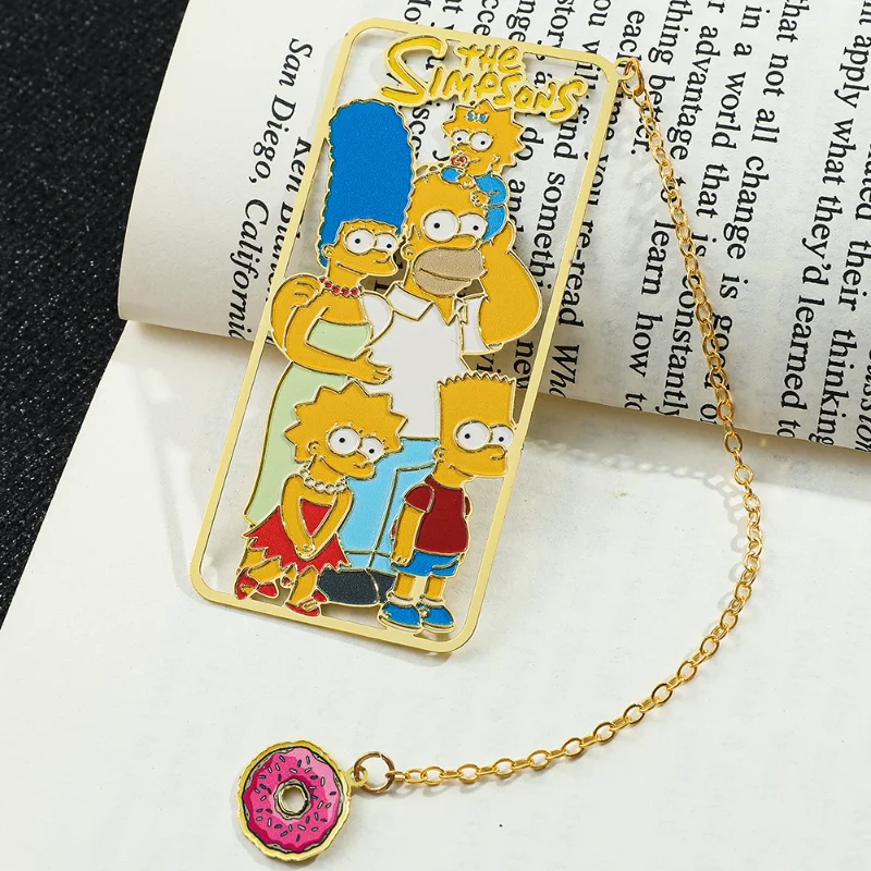 Disney The Simpsons Cartoon Periphery Bookmark Collect Souvenir Reading Lovers Page Mark Gifts Stationery Supplies for Men Women