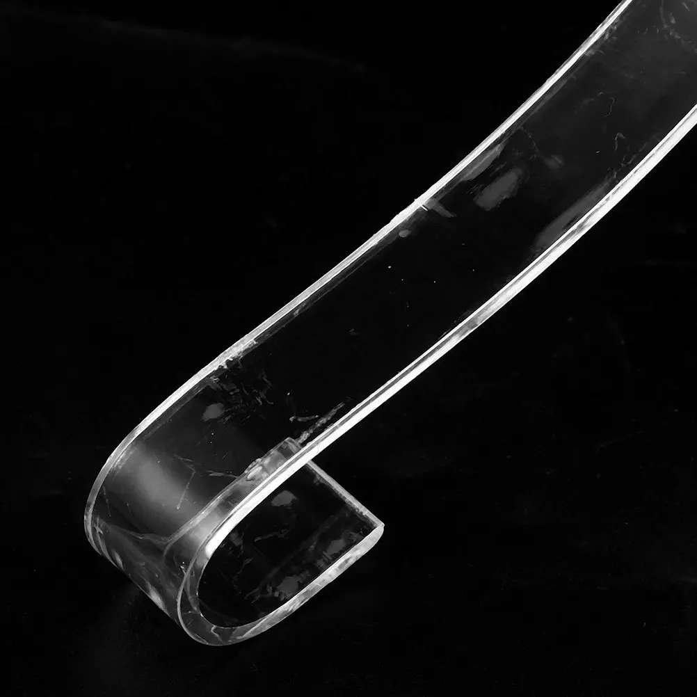 15Pcs Shoe Inner Support Acrylic Sandals Display Inserts Transparent Shoe Shape Holder for Stable Storage and Display