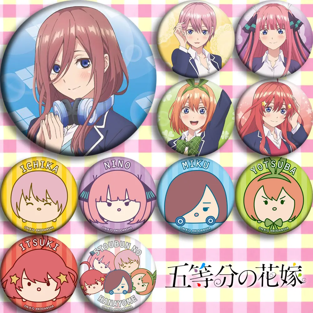 

The Quintessential Quintuplets broche broszki 58mm Button Badges