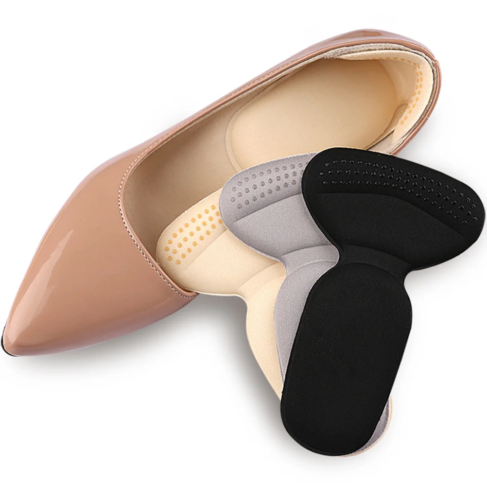 

3 Pcs High Heel Inserts Blisters Cushioning Pad Heelpiece Support Adhesive Pads Foot Protection Insoles Nonslip Soft