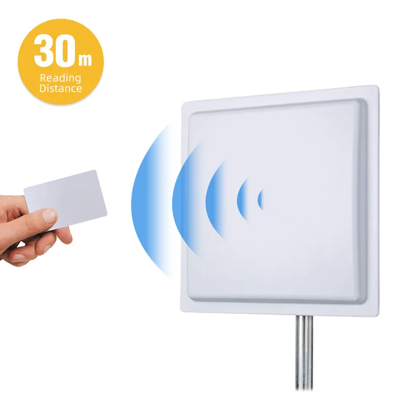 

Impinj E710 Integrated Long Range UHF RFID Reader 30m Built-in 12dbi Gain Antenna Relay USB TCP IP Interface For Access Control