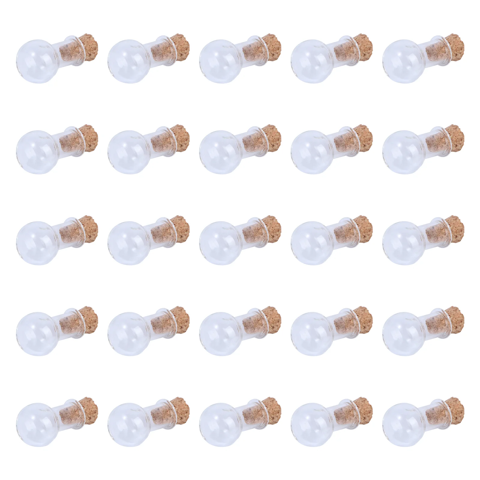 

50pcs Drift Bottle Pendant DIY Wish Bottle Decor Mini Wishing Accessories Craft High Quality Strong Glass