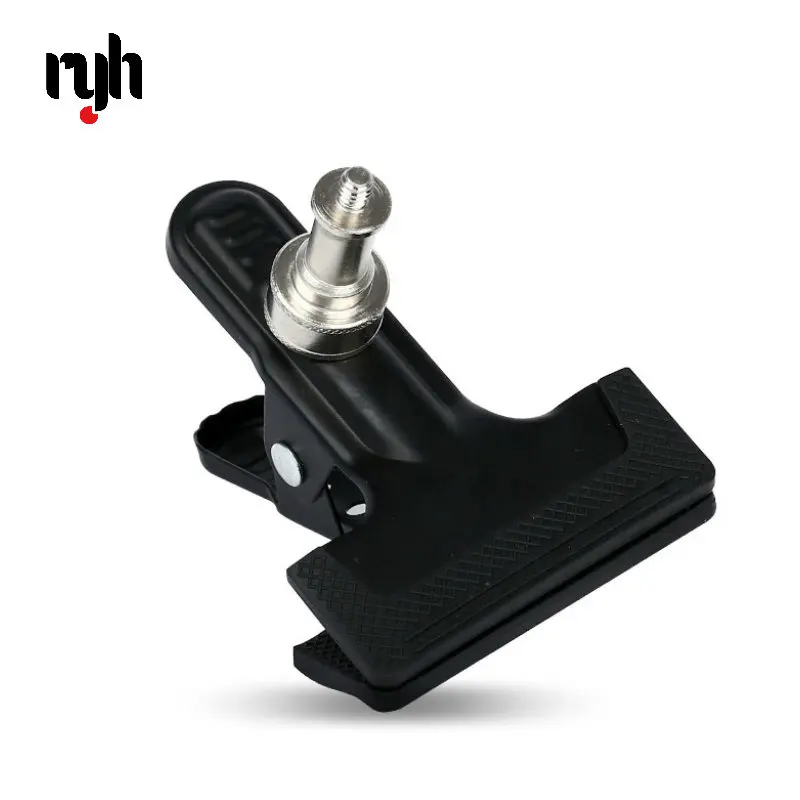 Photo Studio พื้นหลังคลิปฉากหลัง Clamp พร้อมปลั๊ก1/4 "สกรูสำหรับไฟยืนสตูดิโอฉากหลังการถ่ายภาพอุปกรณ์เสริม