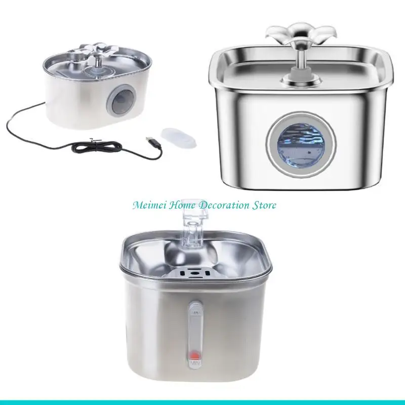 

H7BF 2,6 л автоматический диспенсер для питья для кошек, фонтан для воды для собак, диспенсер для воды для домашних животных с