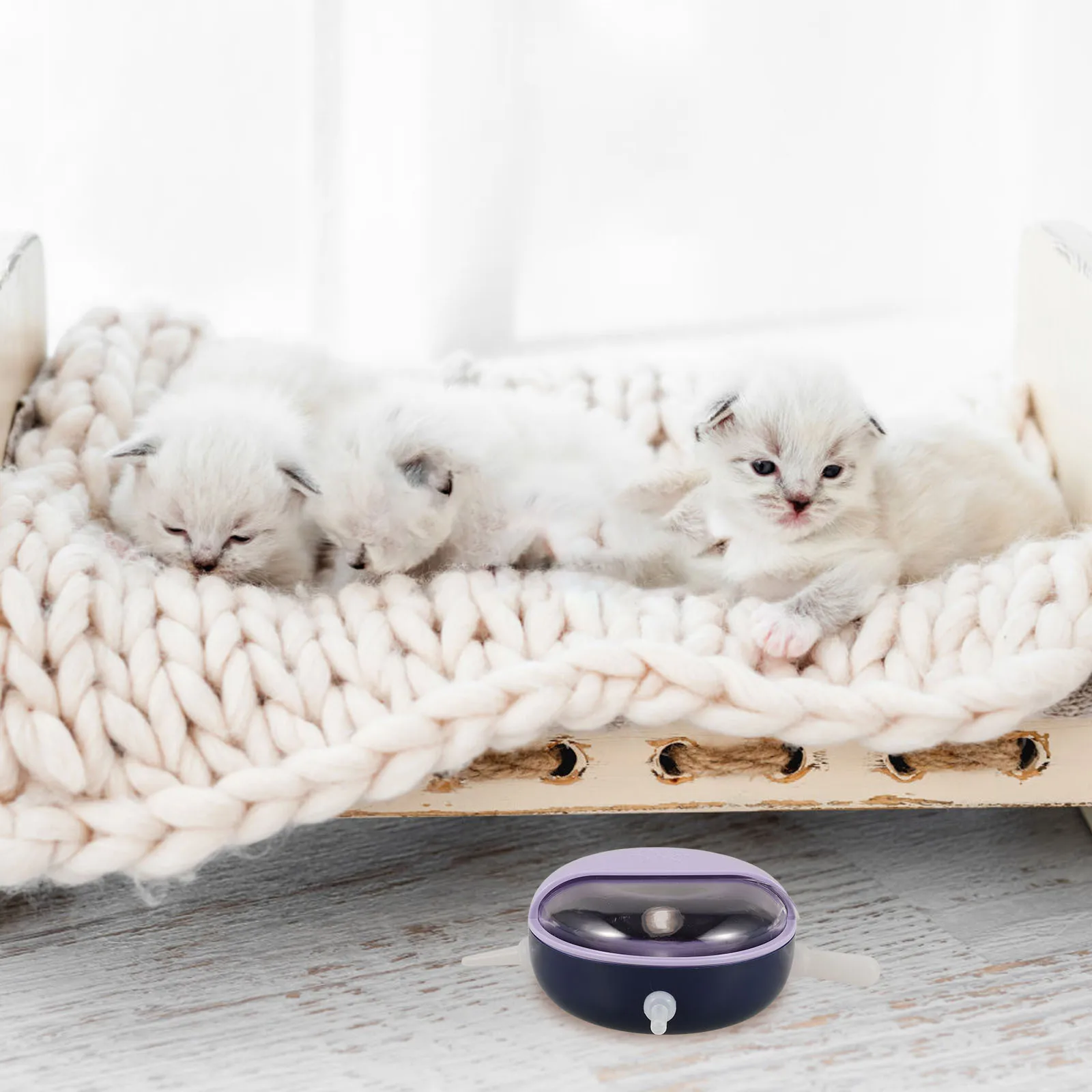 

Multi Pacifiers Puppy Feeding Bowl Pet Milk Feeder No Spill Kitten Dog Nursing Station Bowl Puppy Feeder with Pacifiers