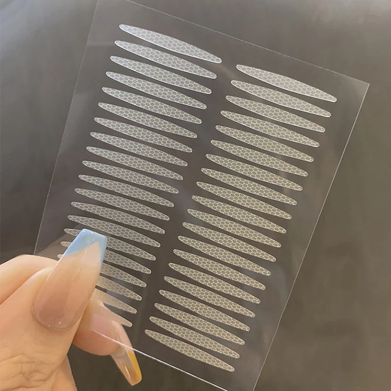 ألياف غير مرئية مزدوجة أضعاف شريط لاصق للجفن ملصق دانتيل طبيعي شفاف بيج شريط ذاتي اللصق مكياج عيون طبيعي #5