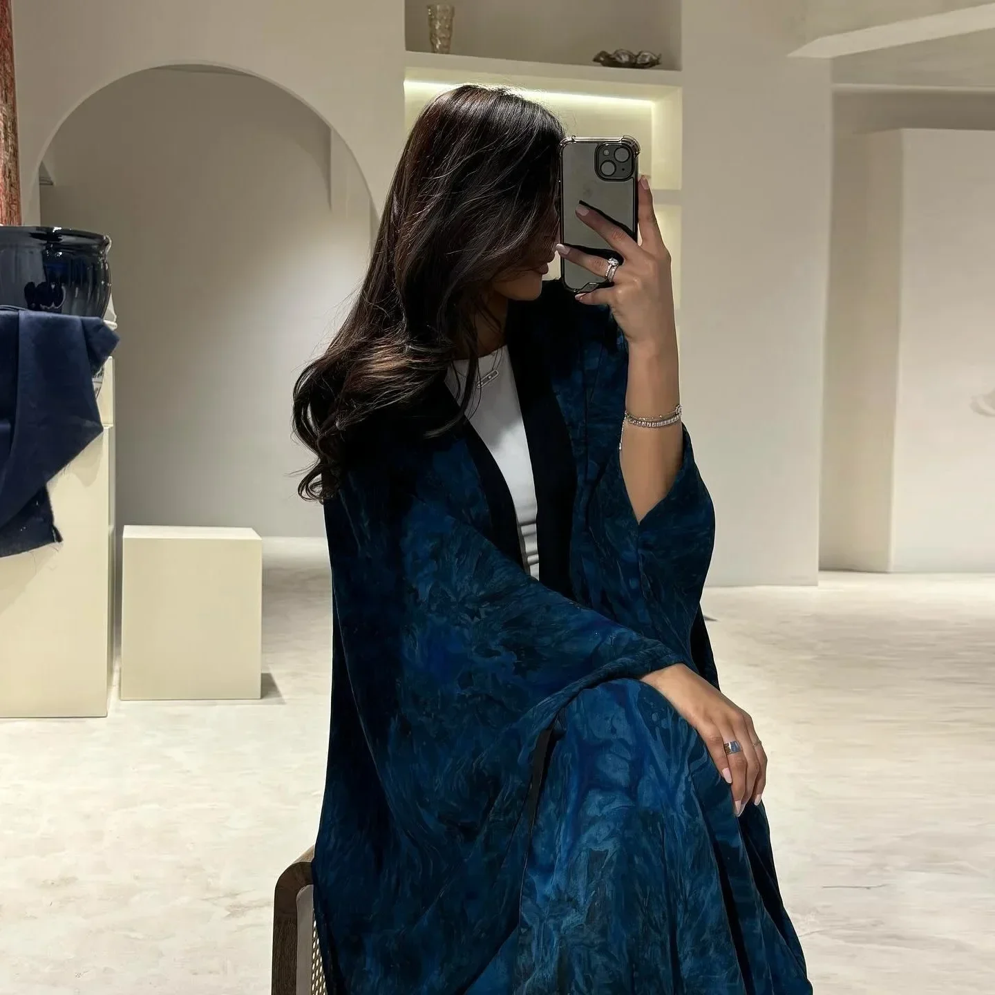 Eid Djellaba Ramadan Abayas for Women Modest Muslim Dress Dubai Open Abaya Kimono Jalabiya Kebaya Caftan Marocain Femme Robe New