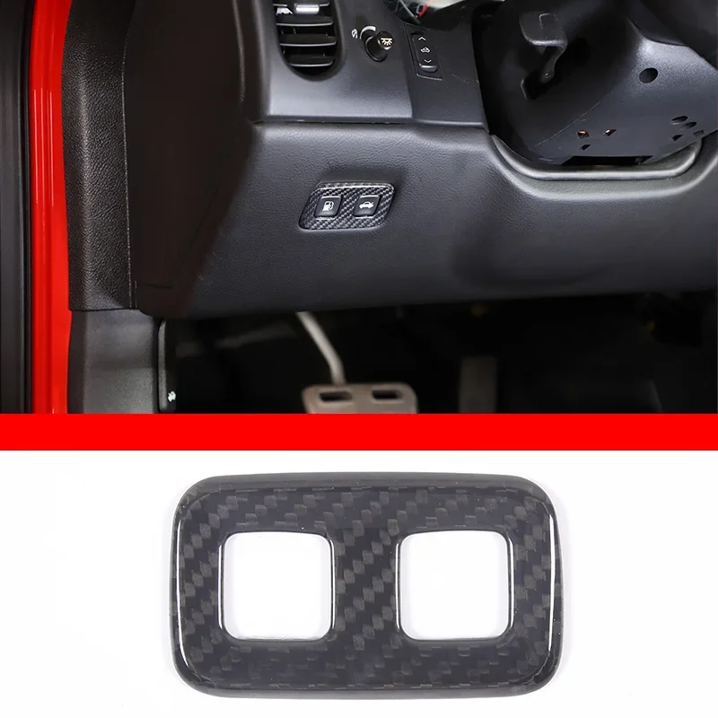 

For 05-13 Corvette C6 Real Carbon Fibre Car Fuel Button Box Decoratieve Sticker Auto Interieur Accessoires