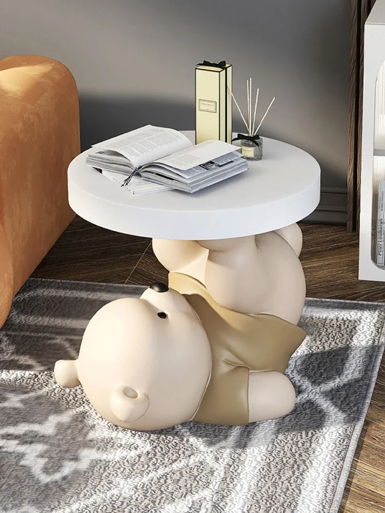 Home Decor Vigorous Bear Statue Floor Decoration TV Cabinet Bedside Table Tray Sofa Storage Furniture Housewarming Gifts