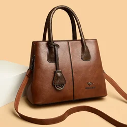Luxury Women's Designer Patchwork Shoulder Crossbody Bag Large Capacity Leather Handbag Shopper Tote Brand Messenger Bag