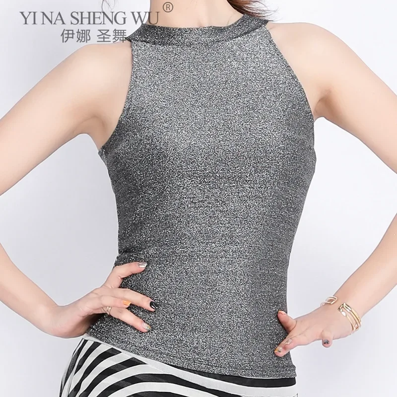 Costumi di danza del ventre da donna Lady Mesh Abito lungo sexy senza maniche Danza del ventre Moda Pratica Abbigliamento Top + Gonna Abito da ballo