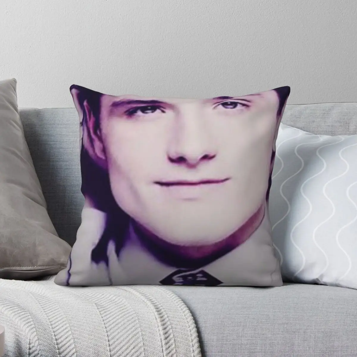 Josh Hutcherson Whistle Square Pillowcase Polyester Linen Velvet Printed Zip Decor Pillow Case Sofa Seater Cushion Cover