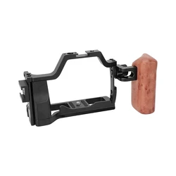 KIMRIG EOS M50 Cage With Wooden Hand Grip With 3/8