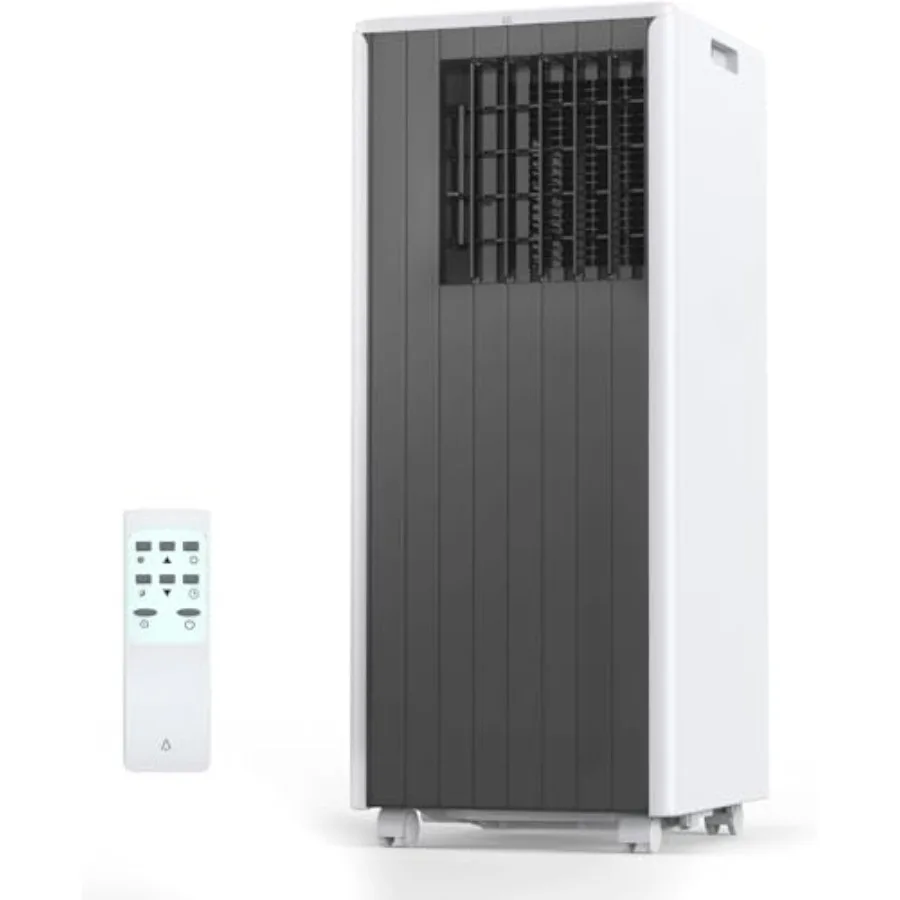 

Portable air conditioner for bedroom use, ABS plastic body, white color, 8000 BTU 4-in-1 cooling with sleep mode, ventless desi
