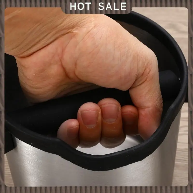 

24-Hour Delivery Espresso Grind Container Stainless Steel Coffee Knock Box Anti Slip Coffee Grind Dump Bin Waste Detachable Knoc