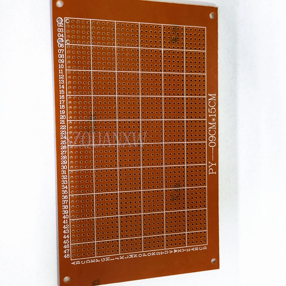 5pcs 9x15 9*15cm Single Side Prototype PCB Universal Board Experimental Bakelite Copper Plate Circuirt Board yellow