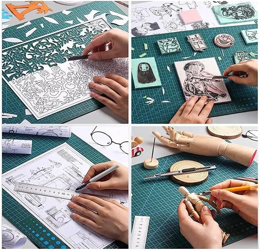 A3 A4 A5 PP Schneidematte für Arbeitstisch, Patchwork Schneidpad, Nähmatte, Manuell, DIY, Messer, Gravur, Leder Schneidebrett, Einseitige Unterlage Patchwork Schneidepad Multifunktionale Schneidematte Klingenmatte – Detail 8
