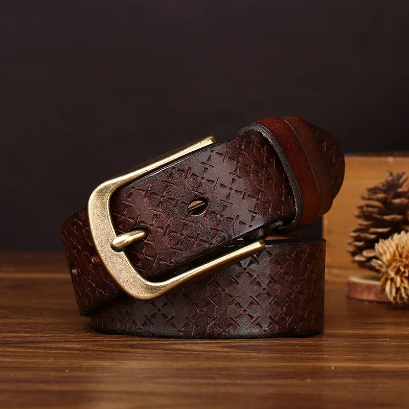 ウォッシュドヴィンテージカジュアルレザーベルトメンズトップレイヤー牛革ウォッシュドレトロファッションワークウェアパンツウエストベルトメンズパーソナライズド