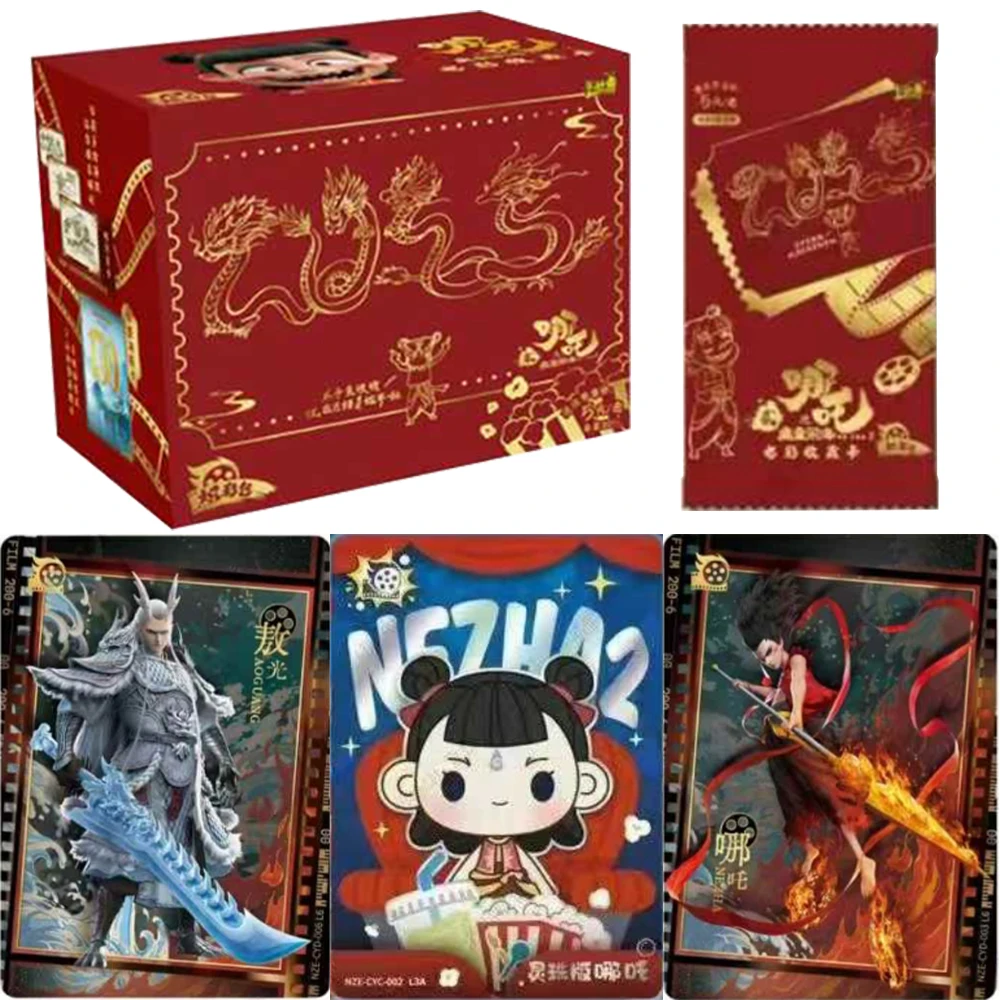 

KAYOU оригинальные карты Nezha Devil Boy Conquers The Dragon King Movie Series Blazing Shadow Pack Коллекционные карты игрушка в подарок