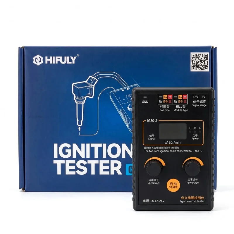Lorvmed IG80 Car Ignition Coil Diagnostic Detector Automotive Ignition System Testing Instrument