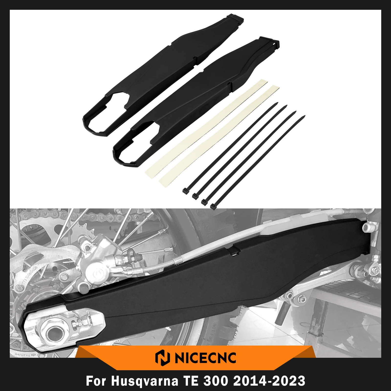 For KTM SXF 250 SXF 450 XCF 350 2013-2022 For Husqvarna TE 300 FE 350 FE 450 2014-2023 GasGas EC300 2021-2023 Swingarm Protector