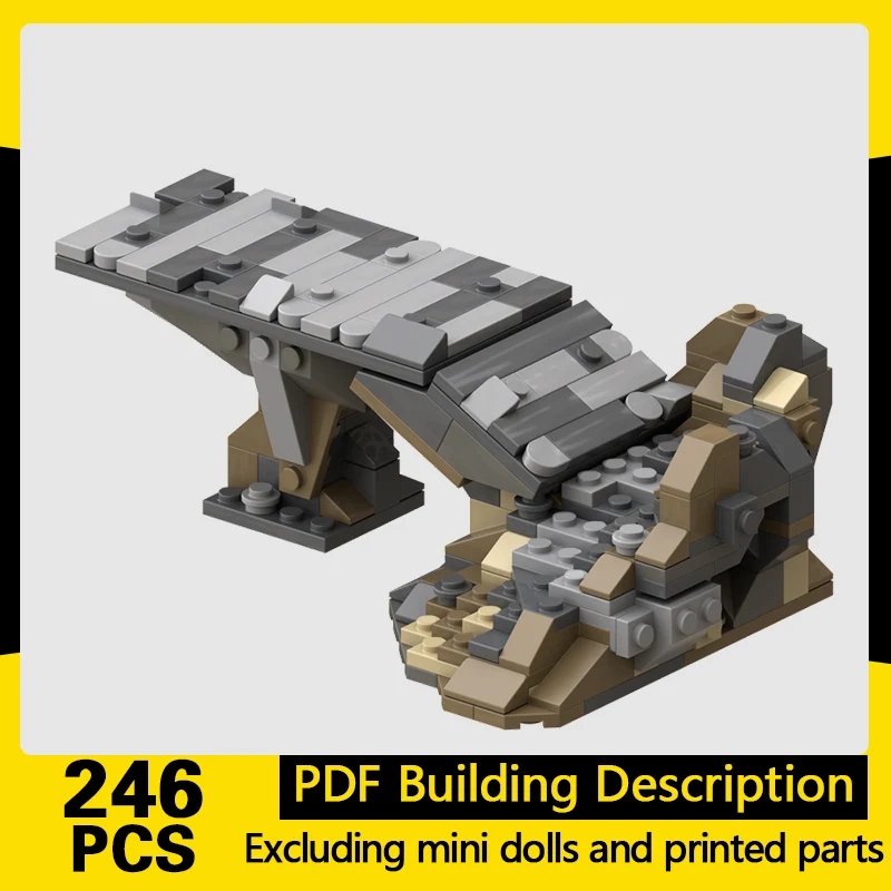 

City Street View Model MOC Building Bricks Mountain Stone Ascent Modular Technology Gifts Holiday Assemble Children Toys Suit