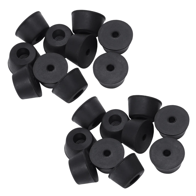 20 Pcs 21 X 12 Mm Conical Recessed Foot Feet Rubber Buffer Material: Rubber