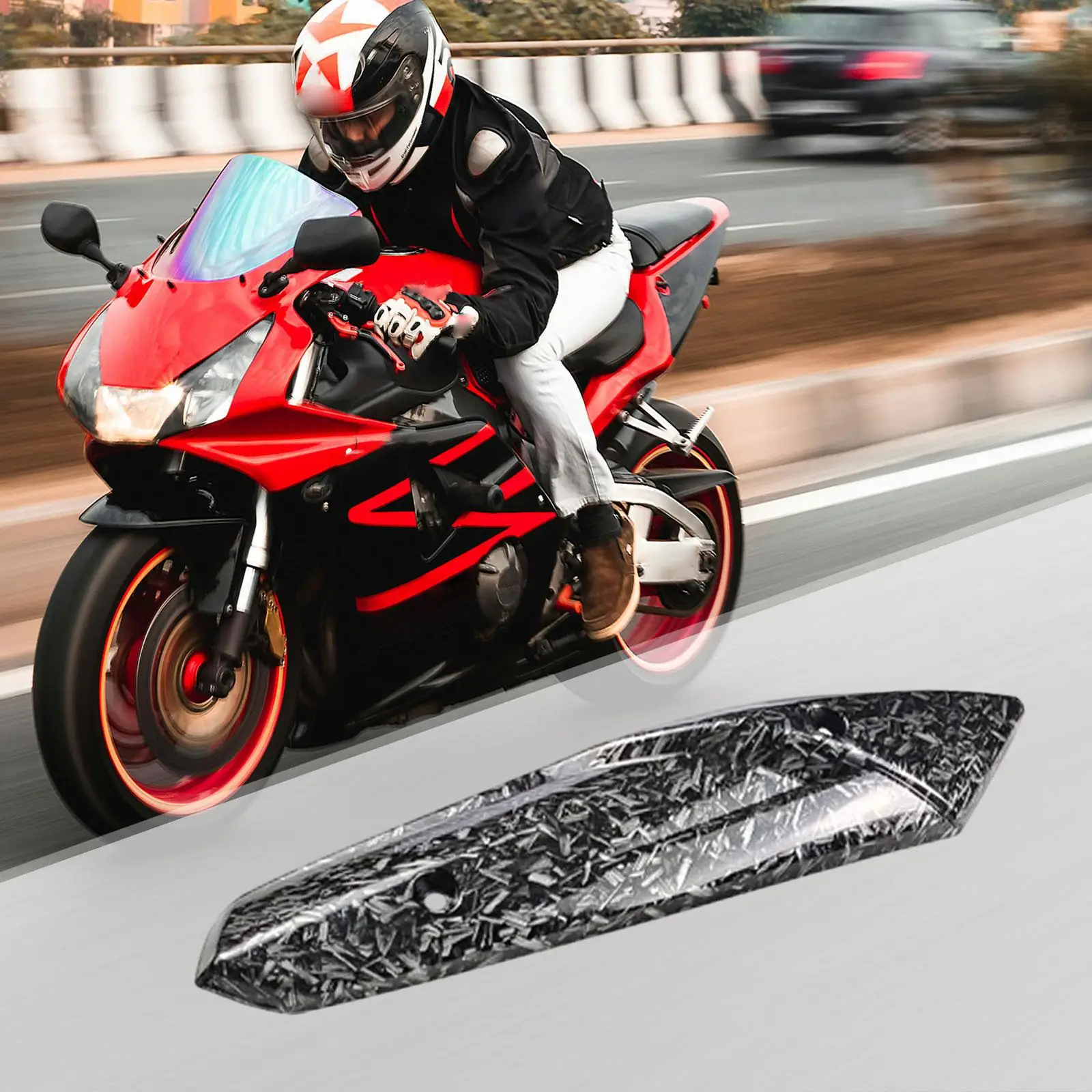 Generic Exhaust Heat Shield High Temperature Resistant Motorbike Accessories