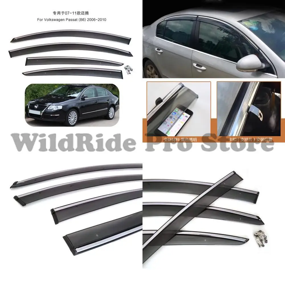 

1 комплект утолщенного оконного козырька от дождя для Volkswagen Passat B6 07-11, специальная модель