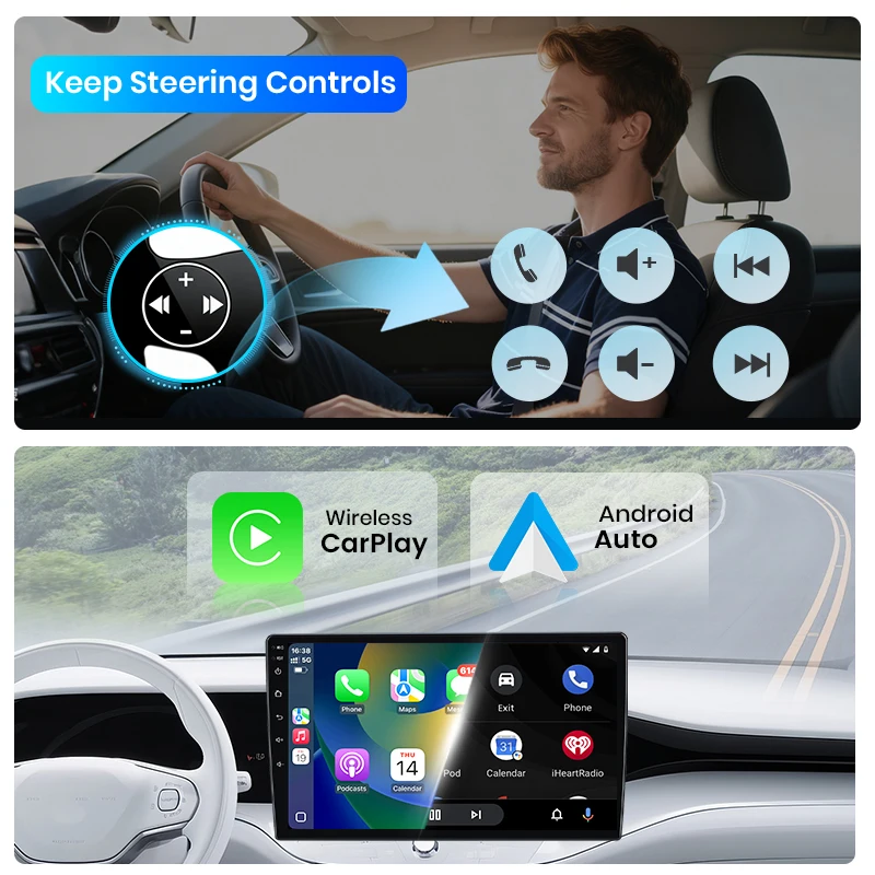 Junsun Wireless CarPlay Android Auto Car Radio For Suzuki Jimny