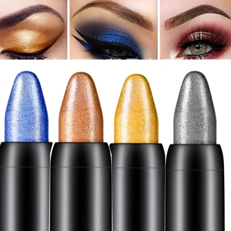 15 Colors Eyeshadow Pen Pearlescent Glitter Highlighter Eyeshadow Lying Silkworm Stick Waterproof Lasting Shiny Eyes Cosmetics